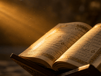 Surah Al-Kahf open Quran page on Friday morning