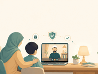 parent reviewing checklist for online Quran teaching safe for kid